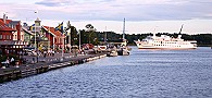 Hafen Nyk�ping / Abfahrt der Saga Lejon